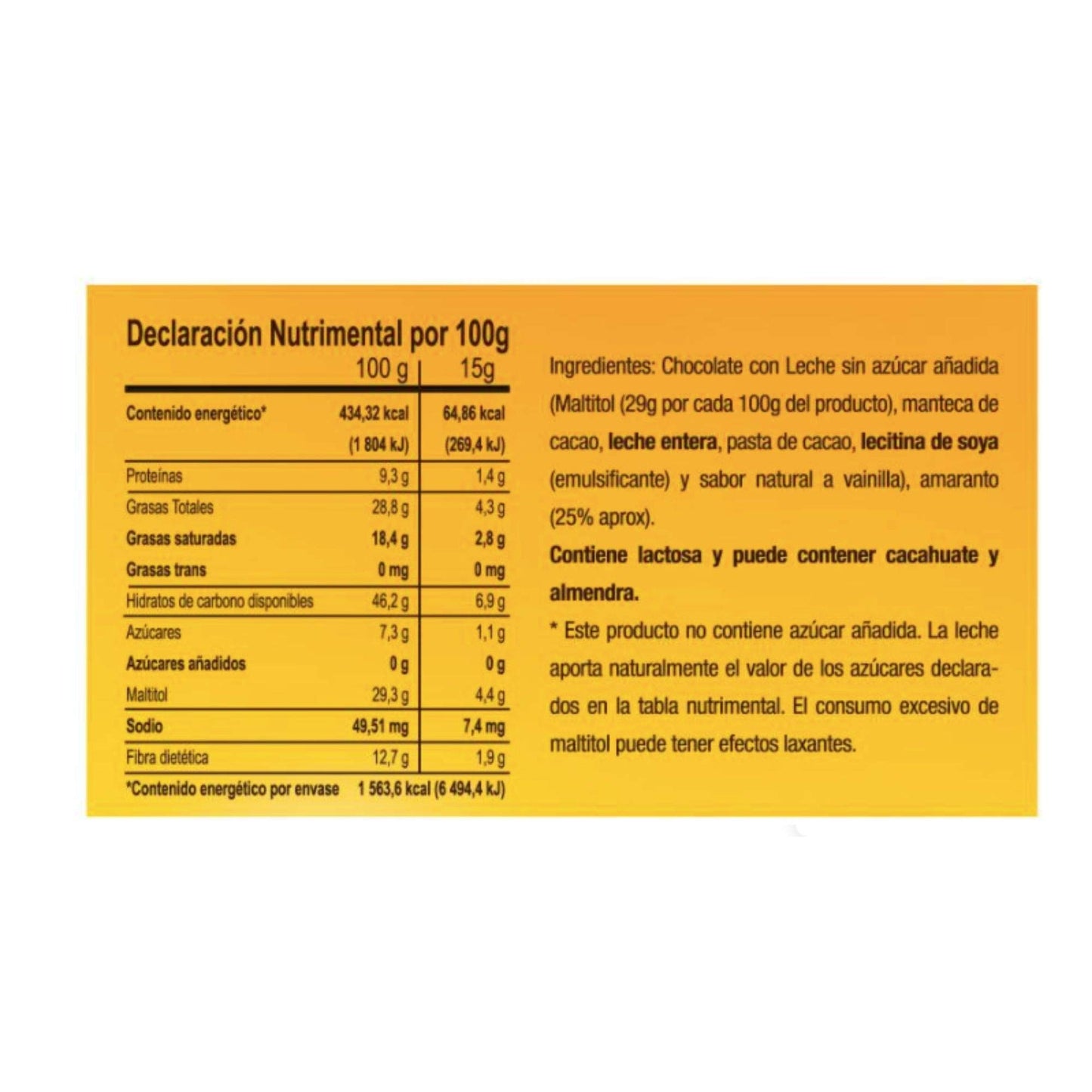 Picard Chocolates - Barritas mini Snacks Picard chocolate y amaranto sin azúcar