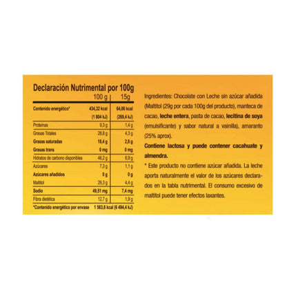 Picard Chocolates - Barritas mini Snacks Picard chocolate y amaranto sin azúcar