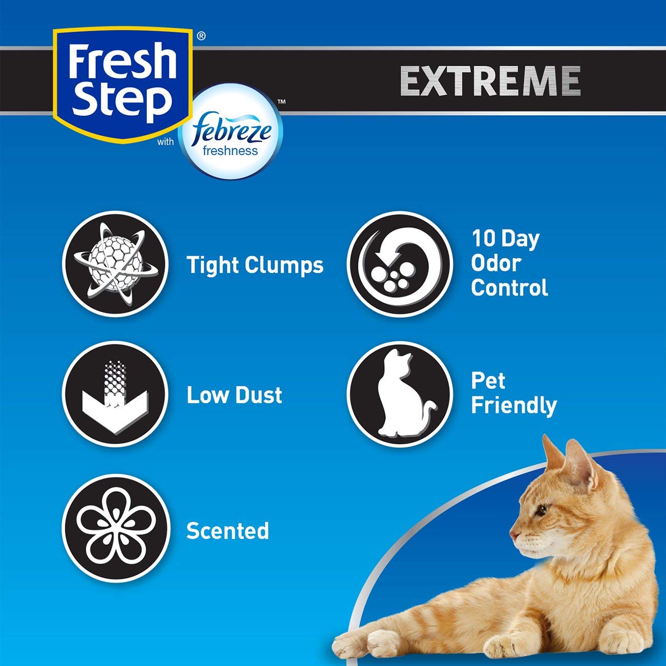 Fresh Step - Fresh Step Arena para Gato Extreme con Febreze | 19kg