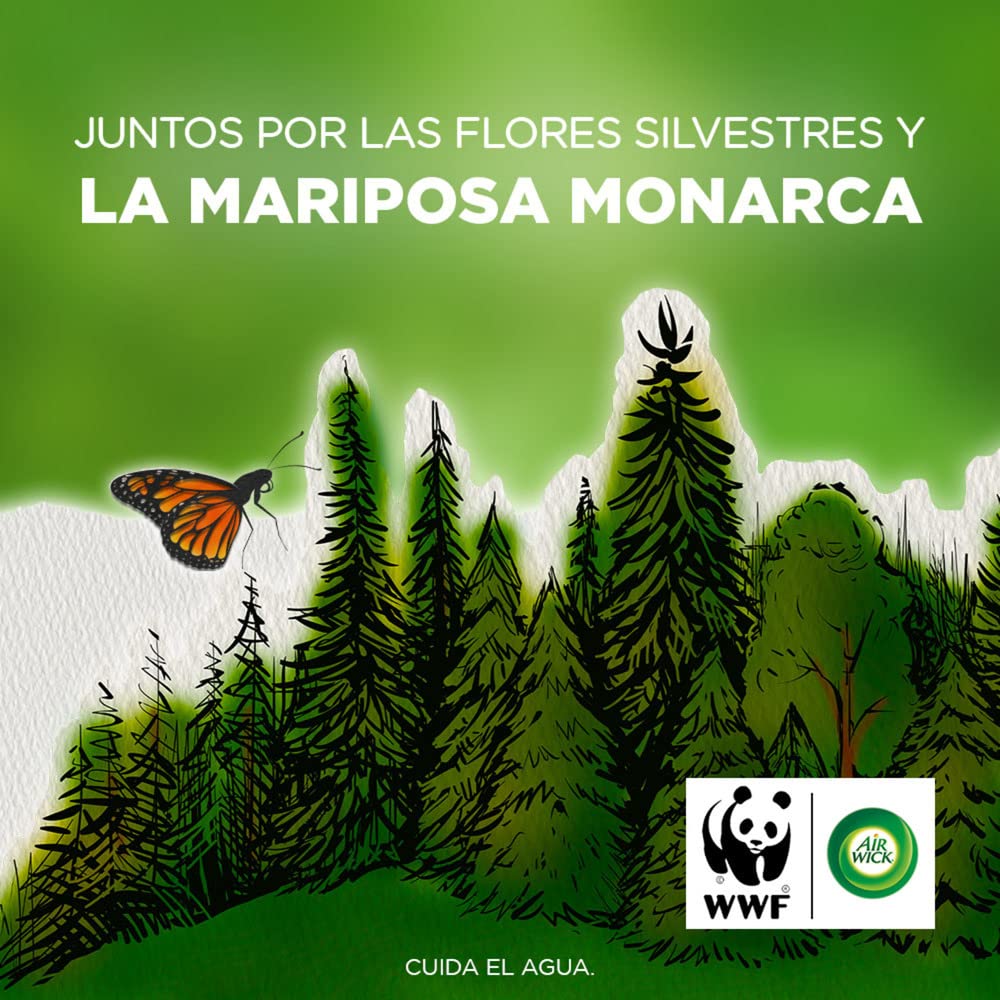 Air Wick® Aromatizante de Ambiente Eléctrico Aparato + 5 Repuestos Lavanda Manzanilla y 4 Lirios de Luna y Seda 25 ml c/u