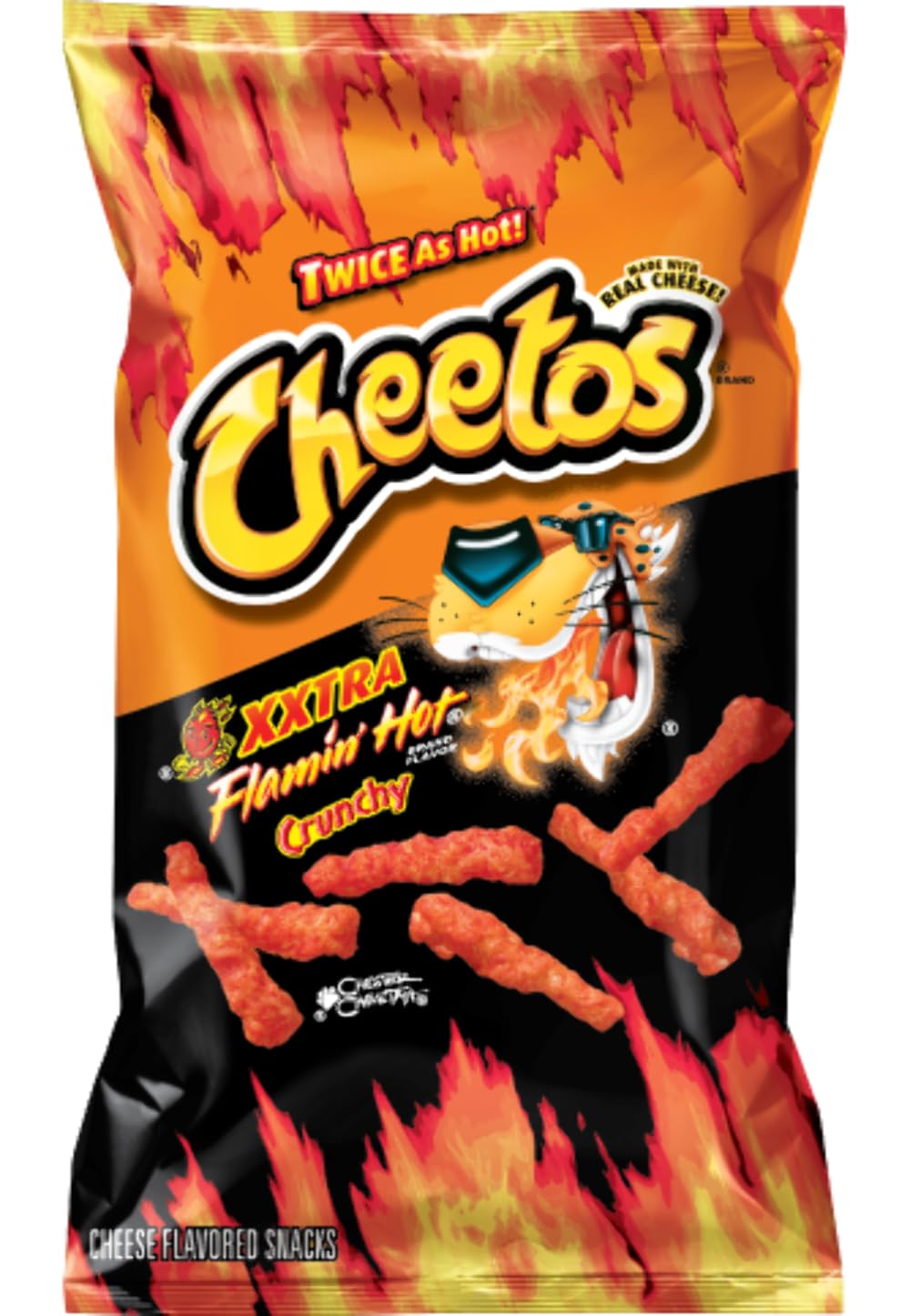Cheetos XXtra Flamin' Hot Crunchy sabor aperitivos, 9 oz (10 unidades) por Cheetos