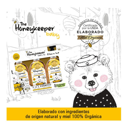 The Honeykeeper 3 Pack Shampoo 3 en 1 Kids Chamomile 2100 ml (3 de 700 ml)