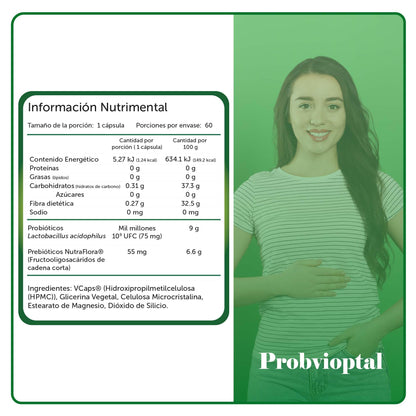 Bomuca - Bomuca, Probvioptal, Prebiòticos/Probiòticos, 60 càpsulas.