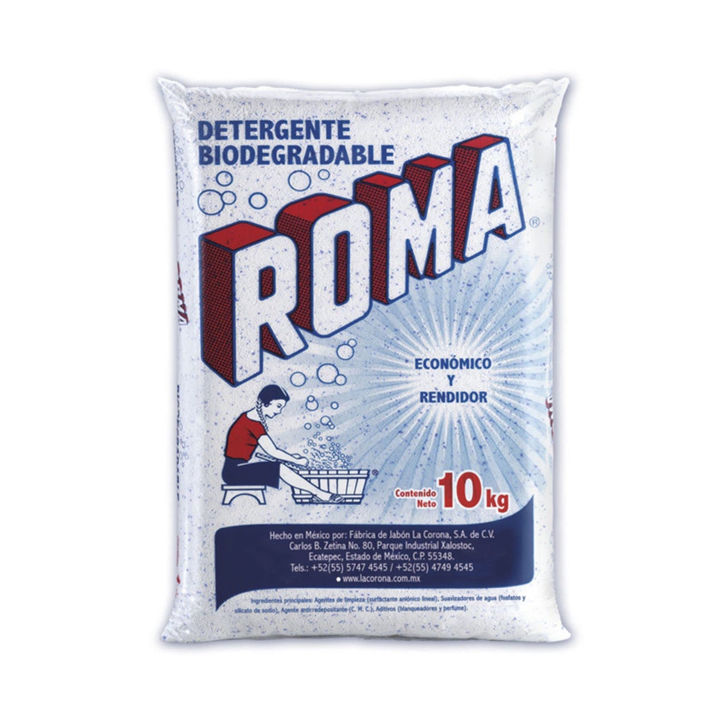 Detergente Biodegradable Roma De 10 Kg