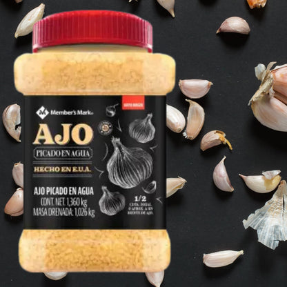 GAERO GLOBAL SOLUTION Ajo Picado En Agua Membe Mark By Gaero Shop | 1.36 Kg