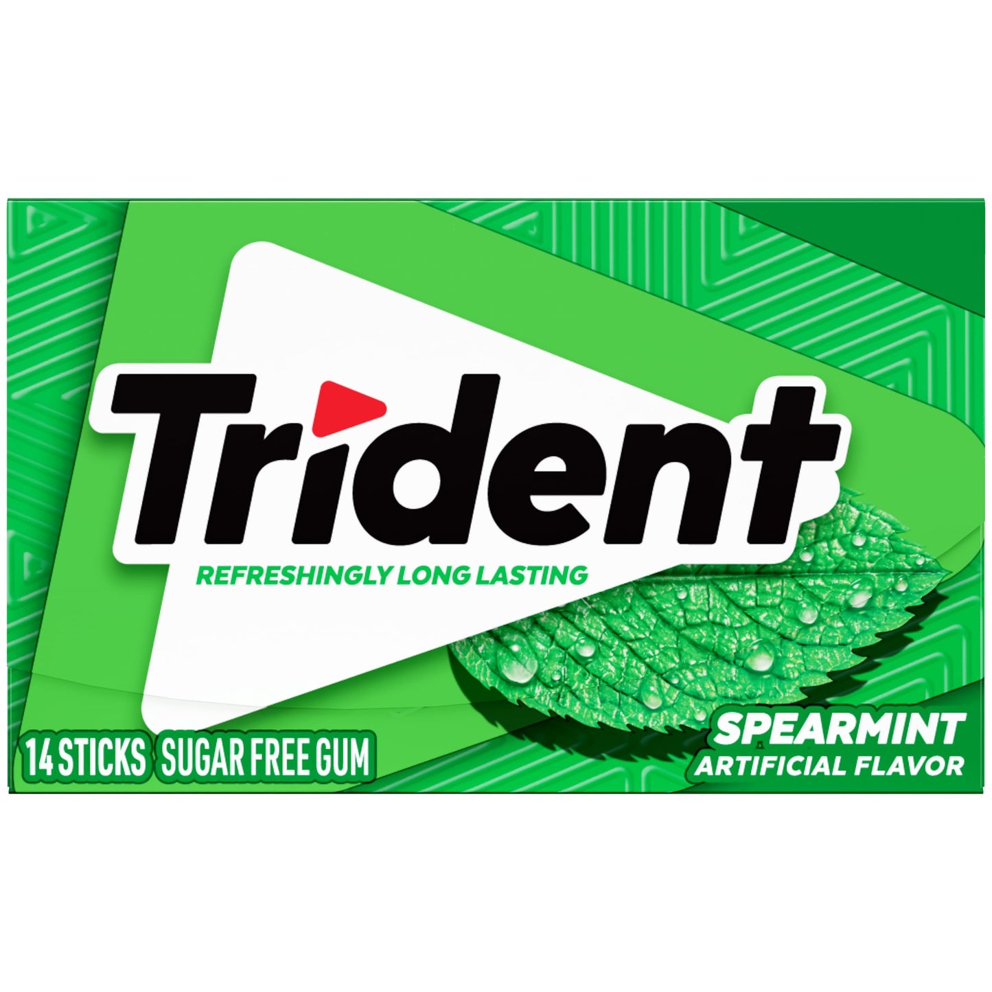 Trident Spearmint goma sin azúcar, 12 paquetes de 14 piezas (168 piezas en total)