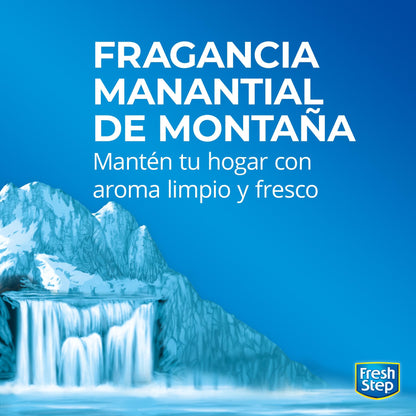 Fresh Step Extreme Scented Litter on el Poder de Febreze. Arena aglutinante para Gatos, Aroma Mountain Spring, 42 Libras (19 kg)