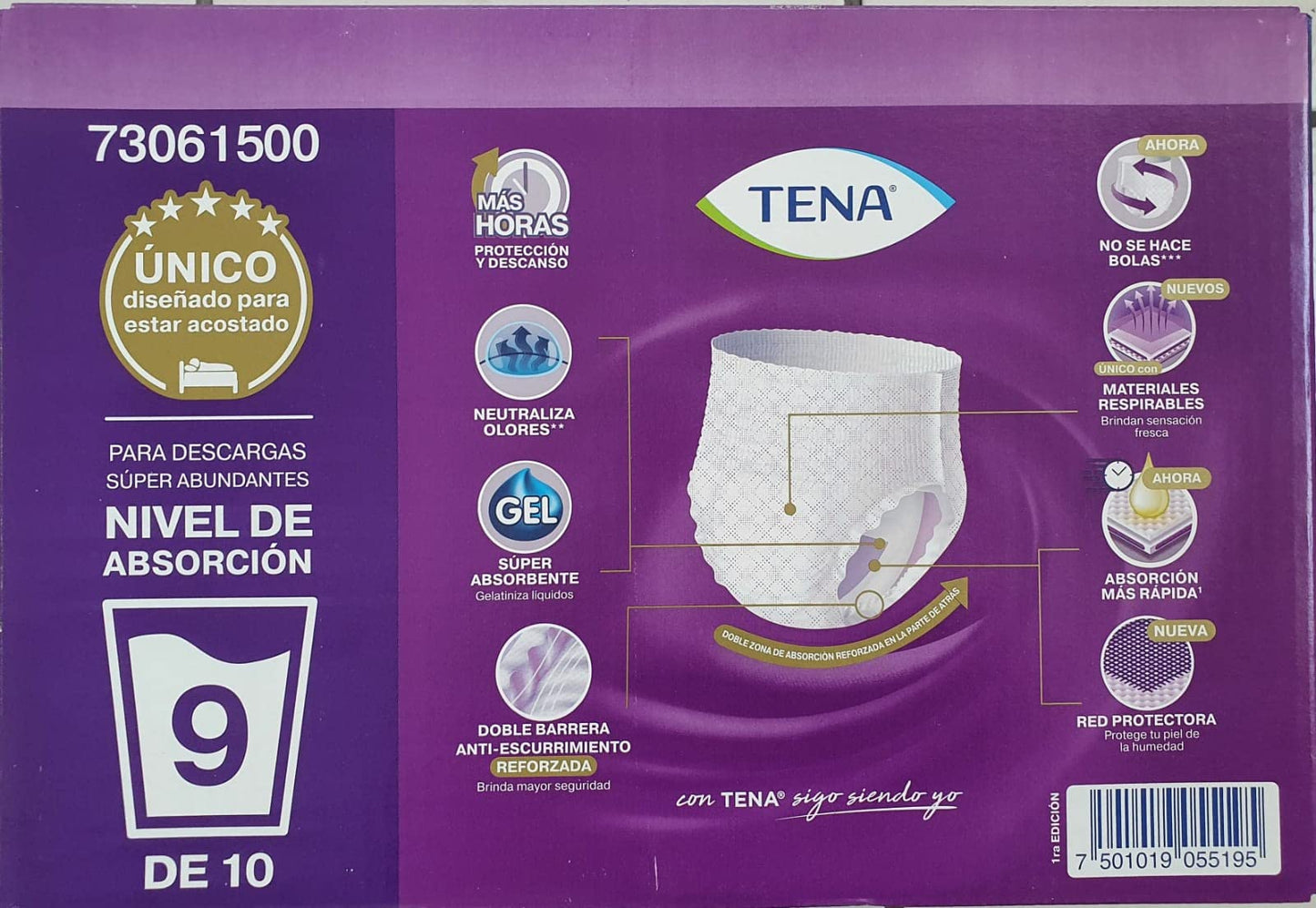 Tena Ropa Interior Desechable Tena Pants Nocturno Talla G 22 pzas (G)