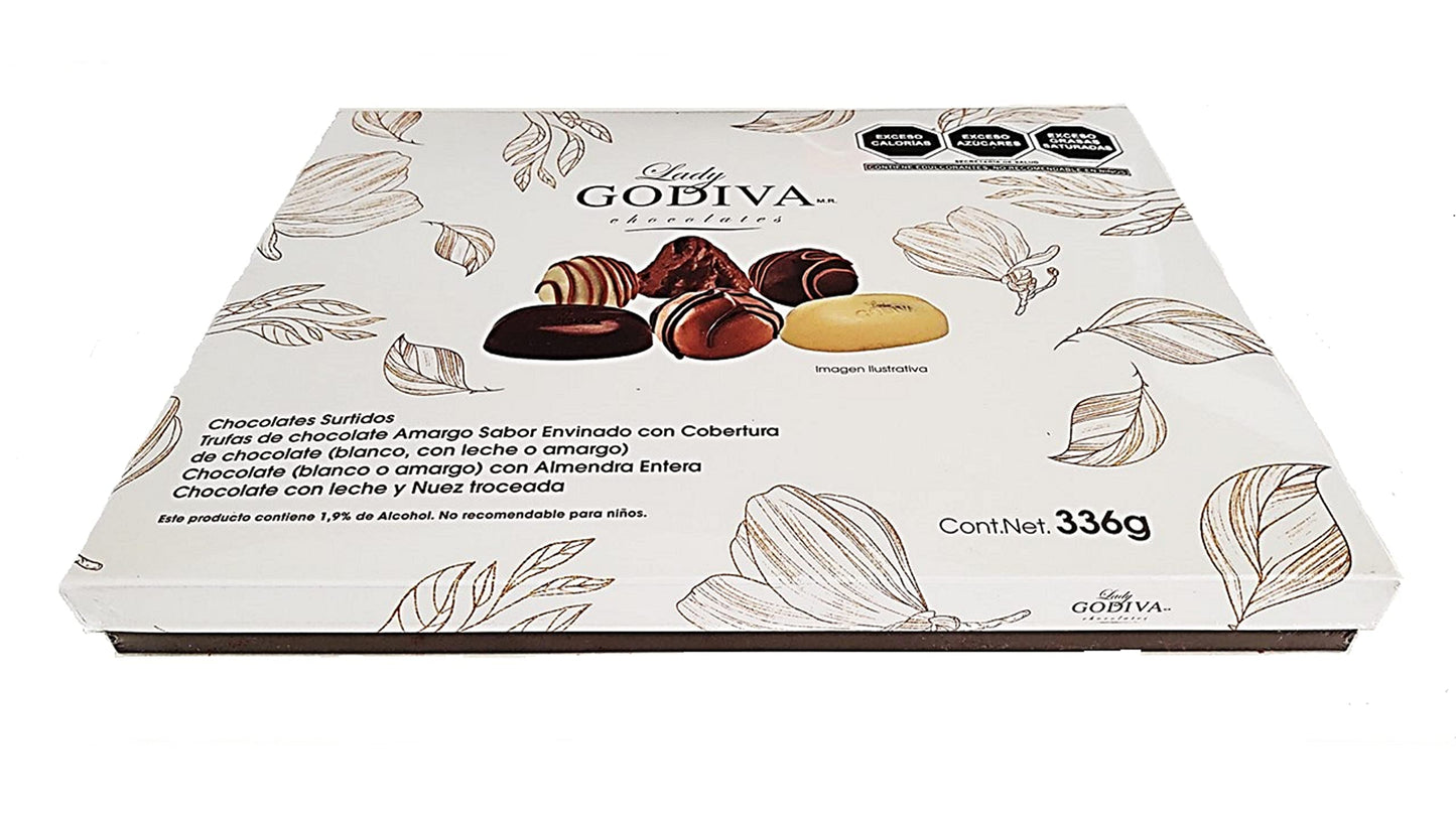 Surtido de Chocolate y Trufas, LADY GODIVA, 336 gramos