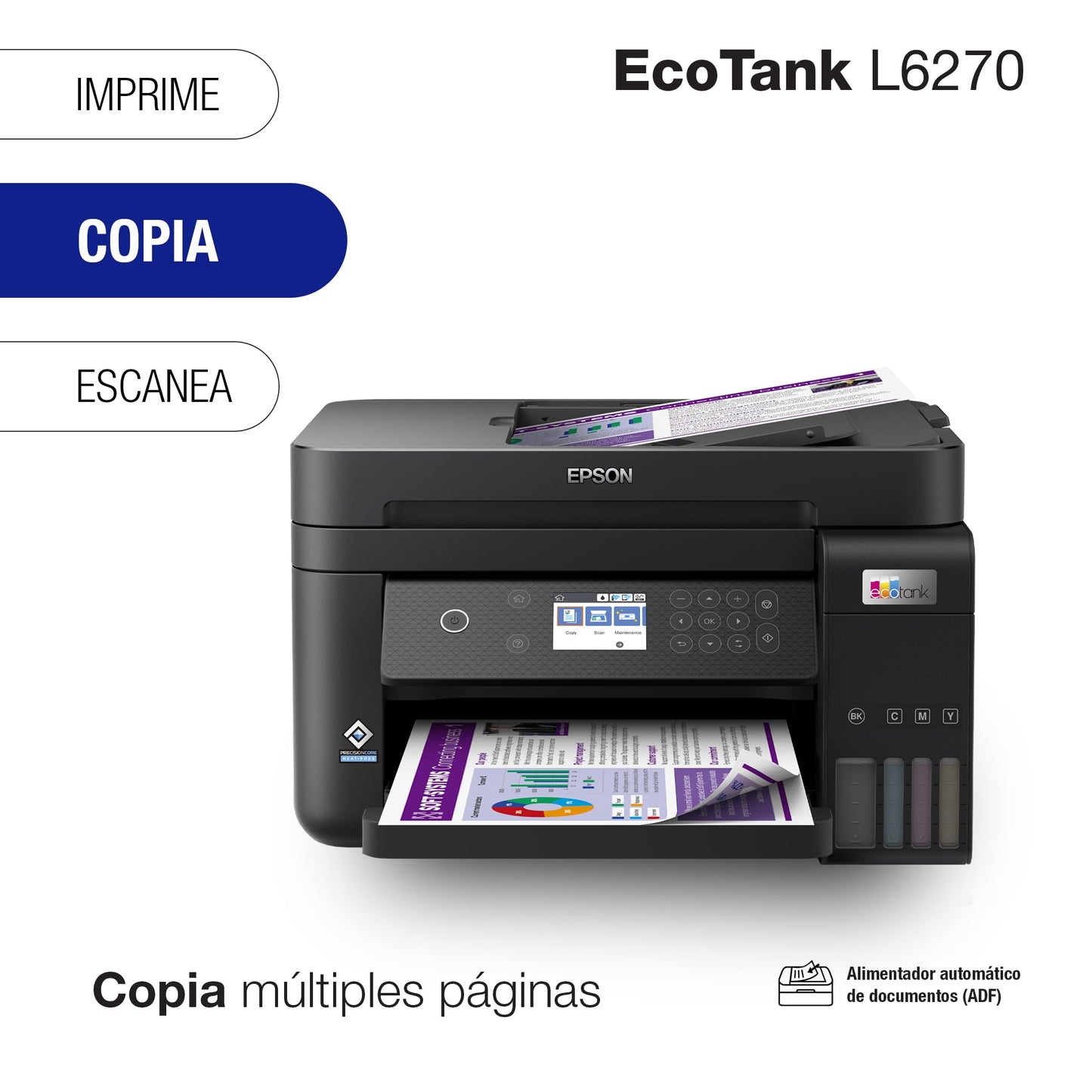 Epson Ecotank Impresora Multifuncional a Color L6270