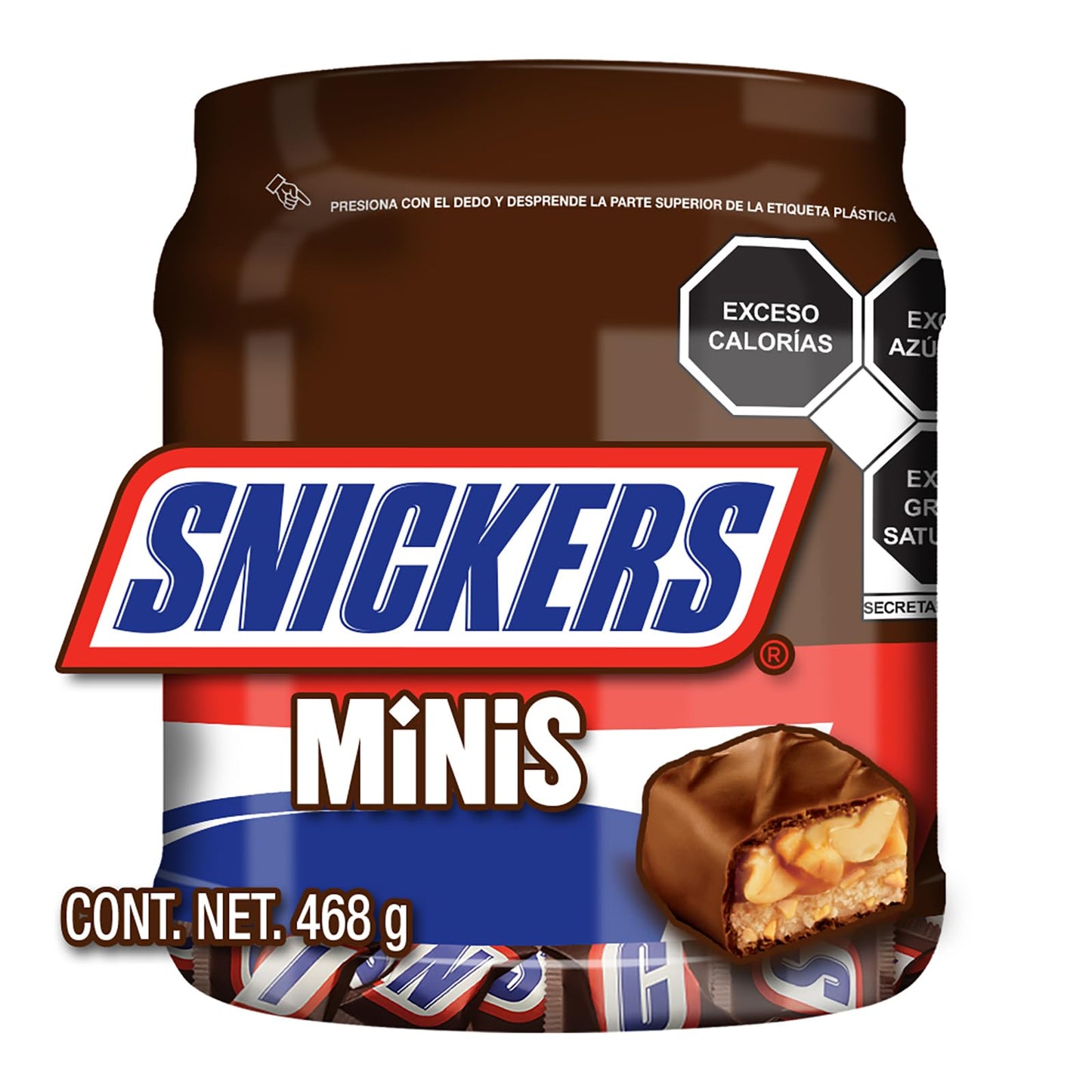 Snickers - Chocolate Mini 52 piezas, 468g