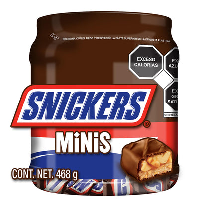 Snickers - Chocolate Mini 52 piezas, 468g