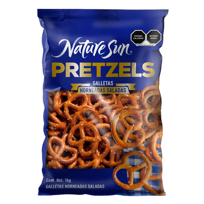 Nature Sun - Nature Sun pretzels galletas saladas, botana, sal, snack - 1 kg
