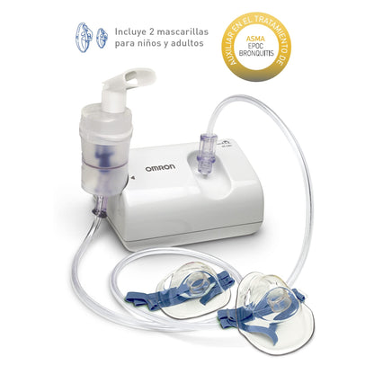 OMRON Nebulizador de compresor para niños y adultos NE-C801LA con sonido discreto