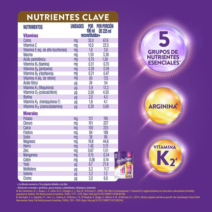 PediaSure - Chocolate en Polvo, 900g, Fórmula Especializada para Niños de 1 a 10 años, 5 Nutrientes Esenciales, Prebióticos, Proteínas, Vitaminas y Minerales, Crecimiento Clínicamente Comprobado