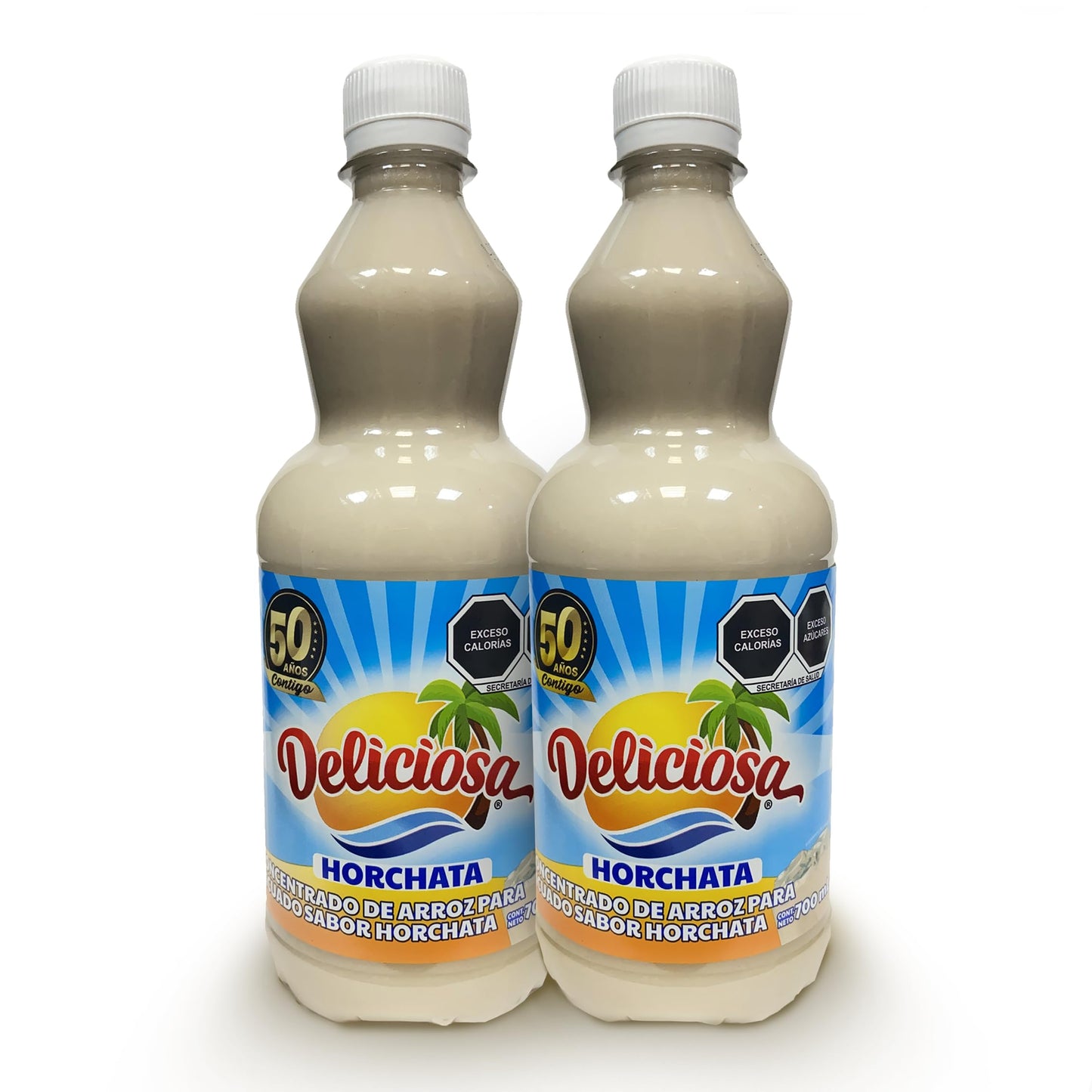 Concentrados Deliciosa - Concentrado para Preparar Bebidas Naturales, Botella de 700ml - Rendimiento de 4 Litros por Botella - Ingredientes 100% Naturales