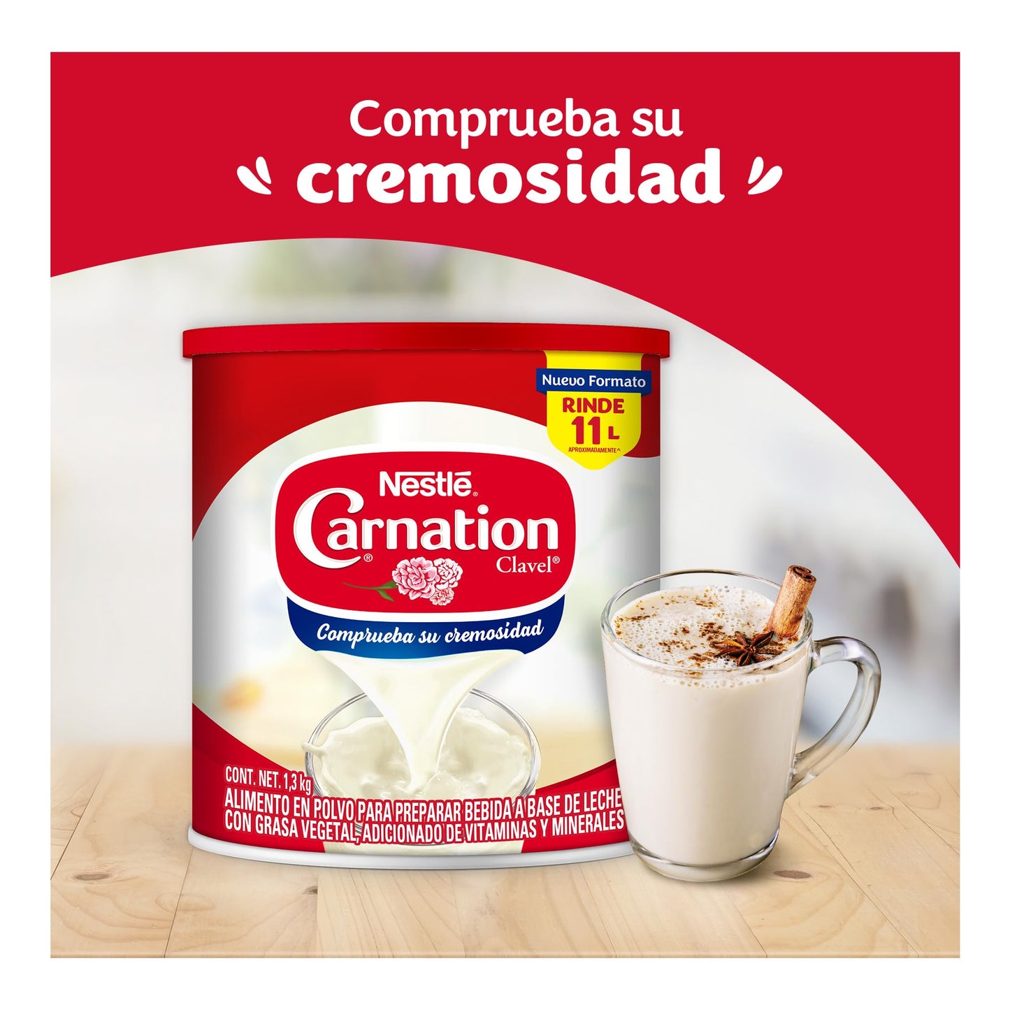 CARNATION Leche Evaporada Nestlé Polvo 1.3kg