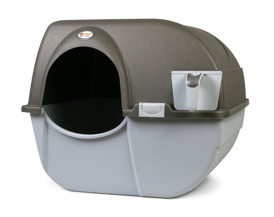 Omega Paw - Caja de Arena de autolimpieza (Peltre)