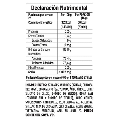 Rockaleta, Rockaleta Bola 20 Piezas, 400 gramos