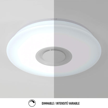 Artika - Artika CL-GLX-C Galaxy - Lámpara de techo con altavoz Bluetooth integrado, color blanco