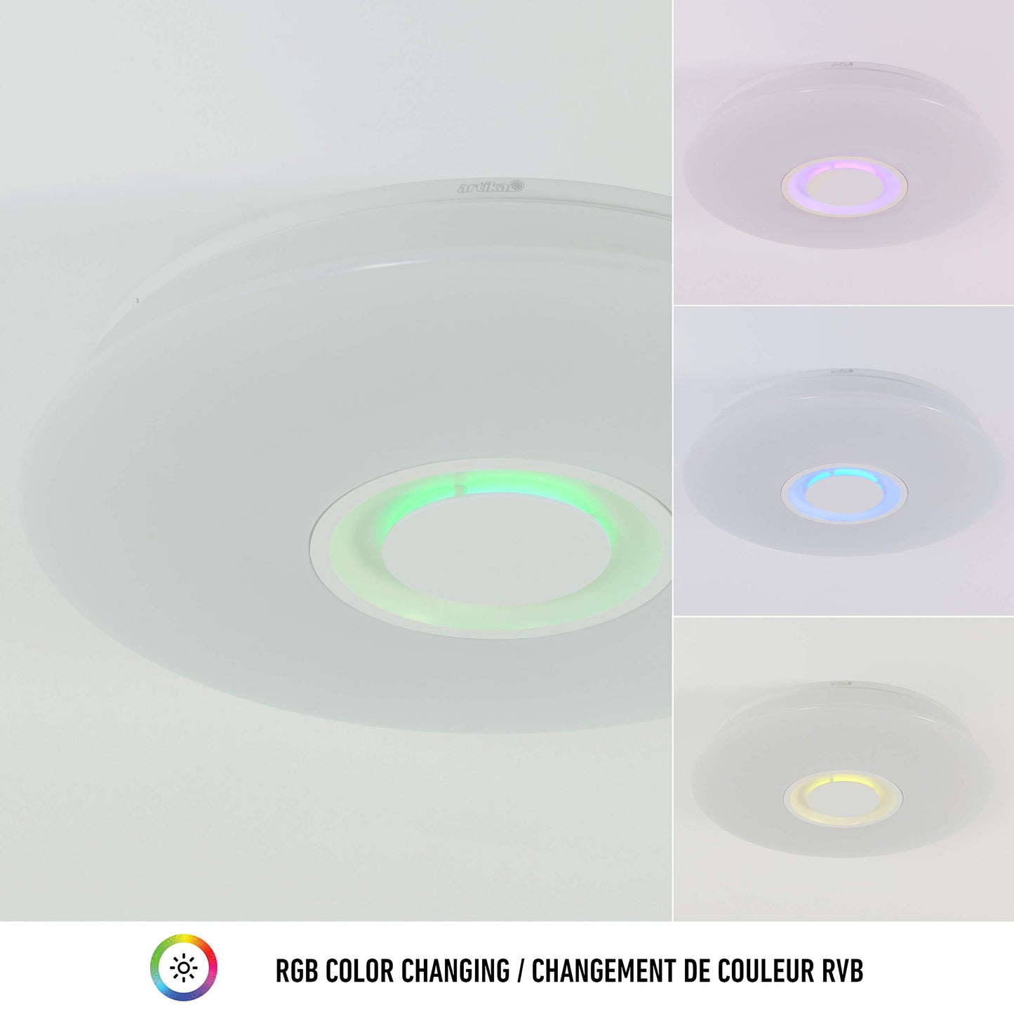 Artika - Artika CL-GLX-C Galaxy - Lámpara de techo con altavoz Bluetooth integrado, color blanco