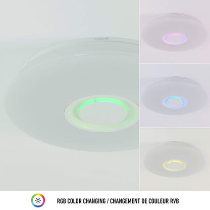 Artika - Artika CL-GLX-C Galaxy - Lámpara de techo con altavoz Bluetooth integrado, color blanco