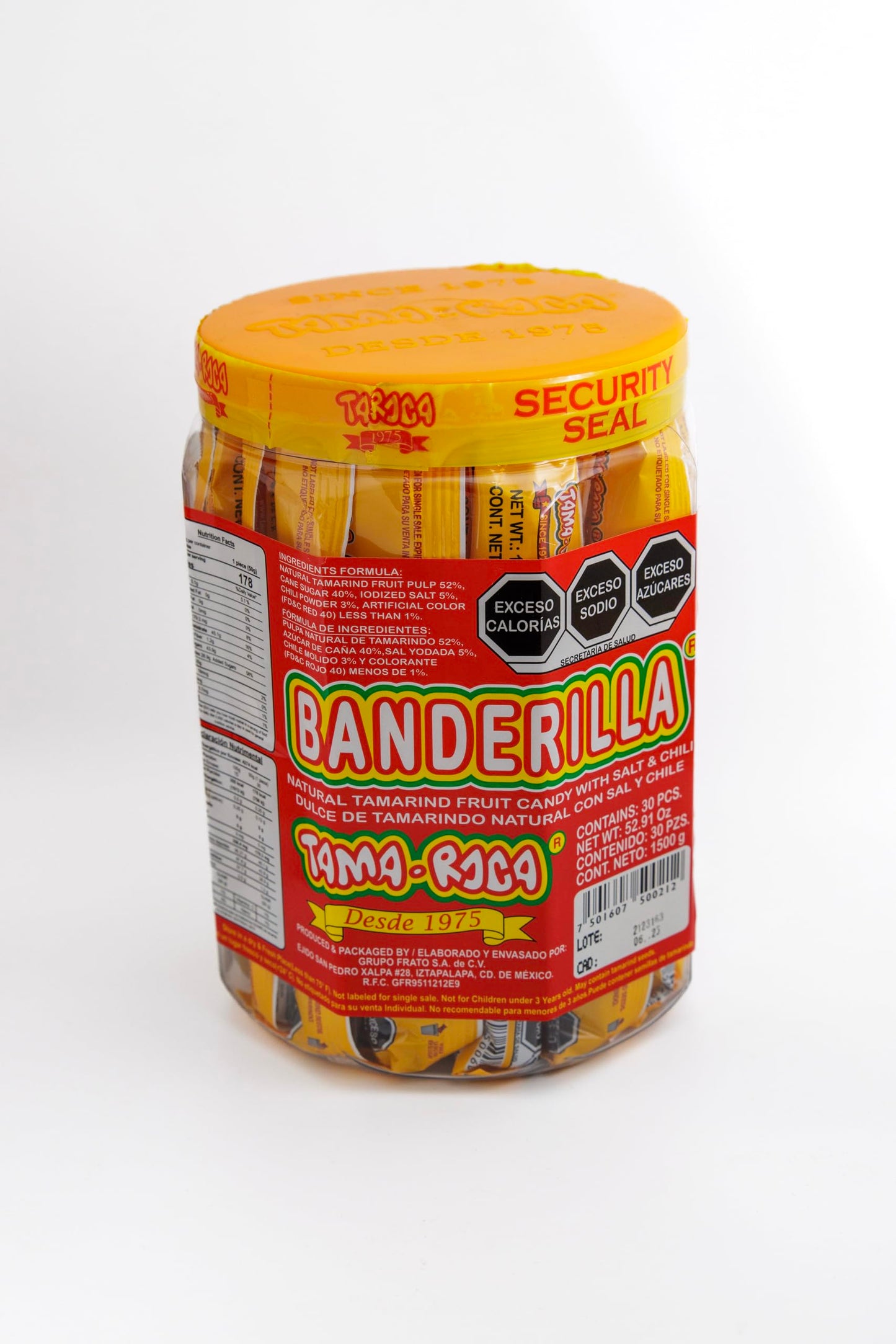 Banderilla Tama-roca 30 unidades 1.4 oz cada uno