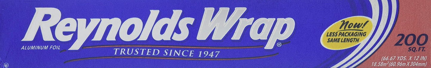 Reynolds Wrap Aluminum Foil 200 Square Foot Roll (pack Of 12)