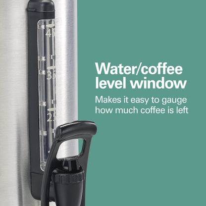 Hamilton Beach - Hamilton Beach 40519 - Urna de café (45 tazas, acero inoxidable)