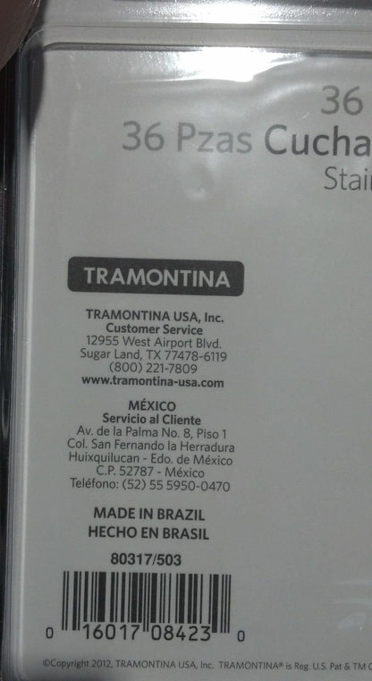 Tramontina Pro Line 36 Dinner Forks Commercial Grade Stainless Steel + 36 Spoon