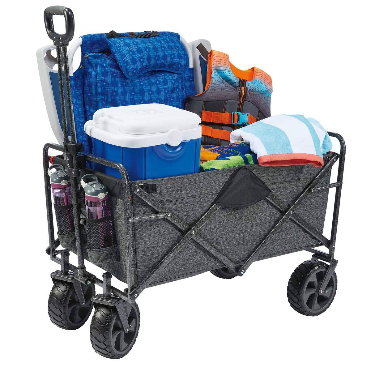 MacSports Mac Sports - Mac Sports Carrito de Carga Extra Largo, Plegable para Uso al Aire de Campo