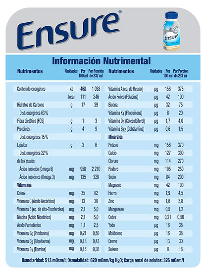 Ensure Regular Multisabor (12 Piezas)