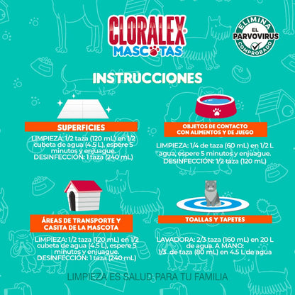 Cloralex Mascotas Elimina Malos Olores 10 L
