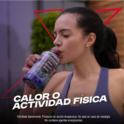 Suerox Fresa-Kiwi Bebida Hidratante con 8 Iones Esenciales y Electrolitos Sin Azúcar, Suero Oral Funcional con Magnesio y Potasio para Hidratación Diaria | 630 ml | 12-Pack