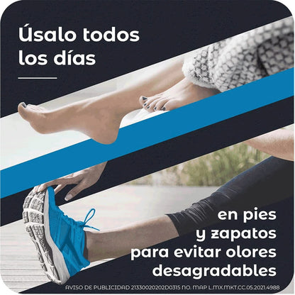 Mexsana Spray Desodorante para pies Antibacterial Antitranspirante 3 frascos de 150ml cada uno