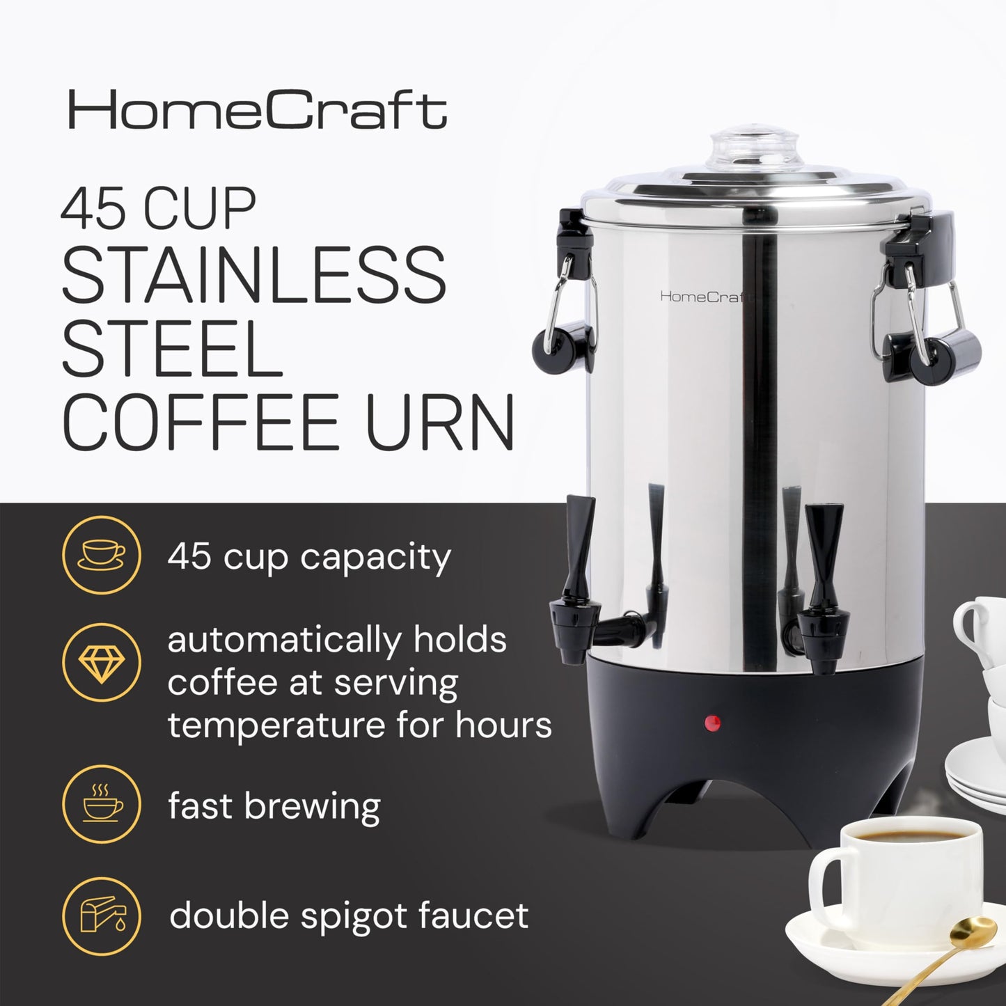 HomeCraft CU30SS Quick-Brewing