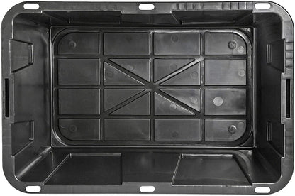 GREENMADE - Contenedores de almacenamiento de 27 galones en negro y amarillo