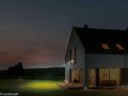 Luceco - Luceco LED Solar Guardian con Sensor PIR Floodlight 5W IP65 Negro