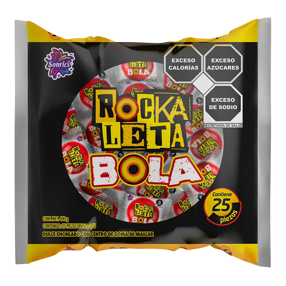 Rockaleta, Rockaleta Bola 20 Piezas, 400 gramos