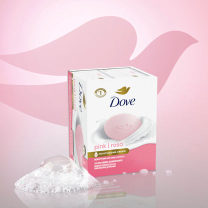 Dove Pink/Rosa Beauty Bars, for Women, 6 X 4.25 oz