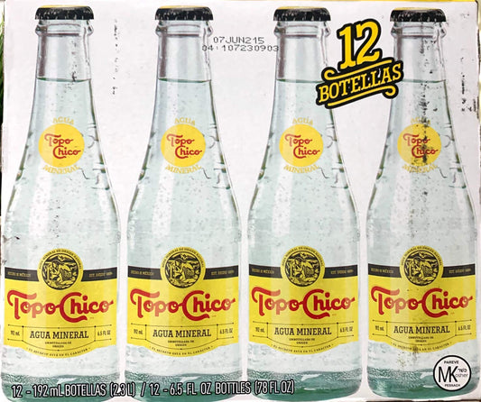 Shepherd Neame Agua Mineral Topo Chico, 12 pack de 192ml, Hecha en México.