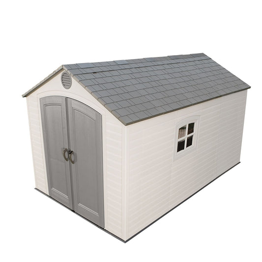 - Lifetime - Cobertizo de almacenamiento para exteriores, 2,4 m x 31,75 m