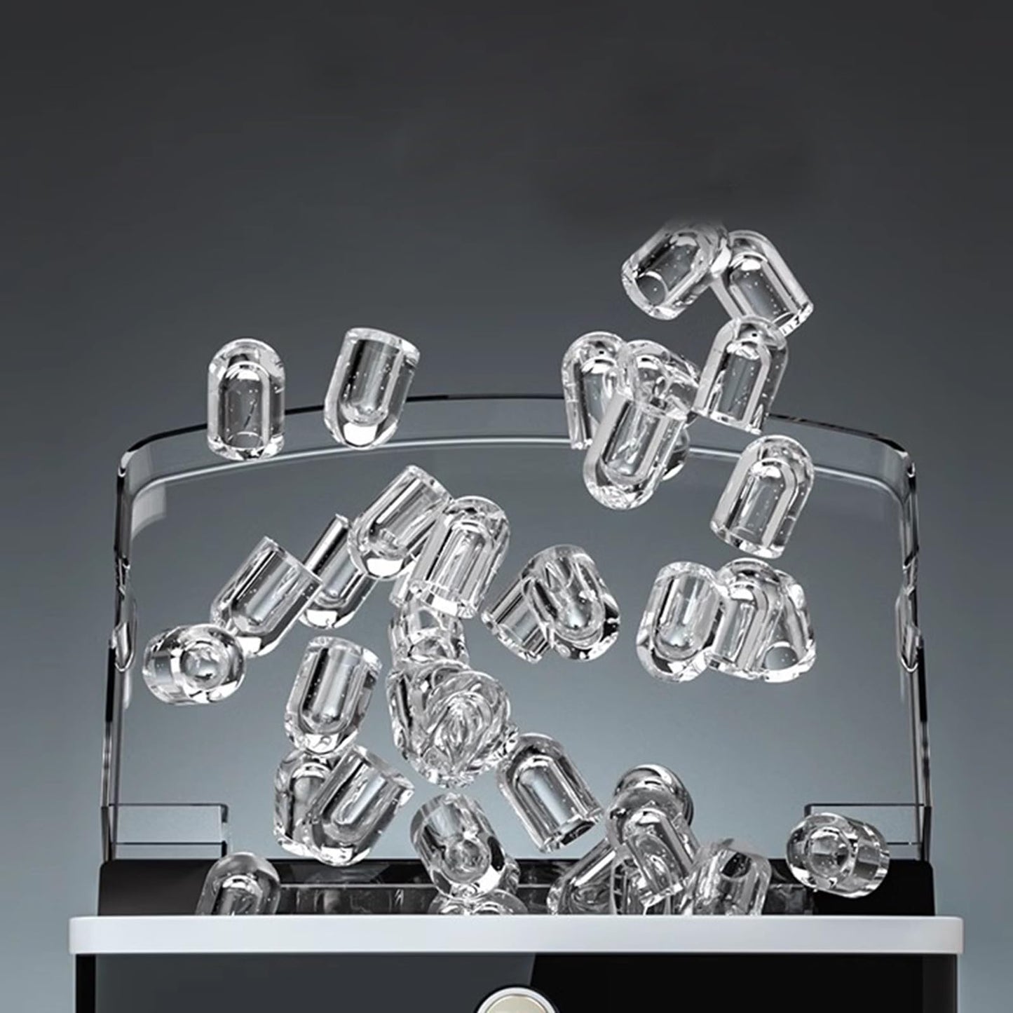 Máquina de hielo, Máquina de hielo portátil negra, primer lote en menos de 10 minutos y máquina perfecta diaria de 33 lb for encimeras de cocina,Ideal para Home Bar, etc.