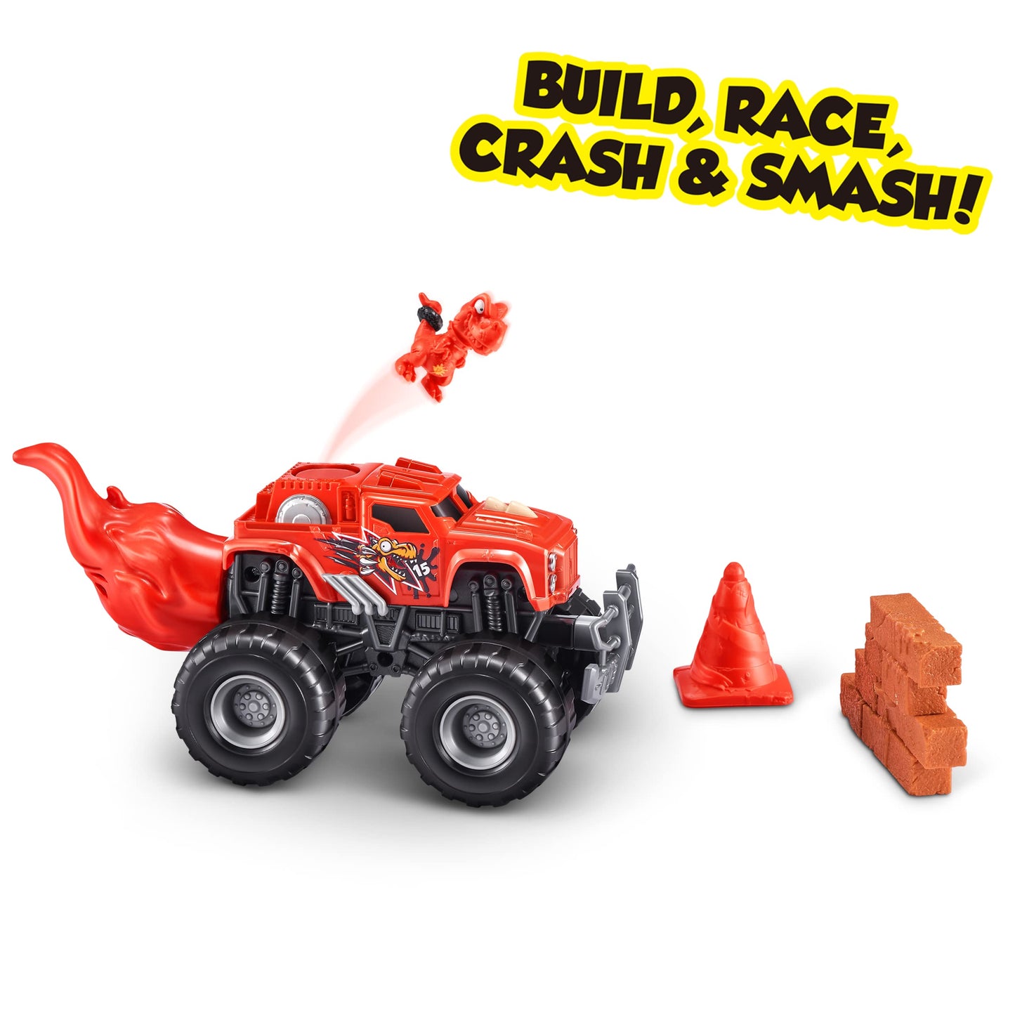 SHOSHERS Monster Truck Surprise (Dino Truck) de Zuru Boys con 25 sorpresas Monster Monster Truck Sorpresa Smash Slime Sand Composeds Discovery