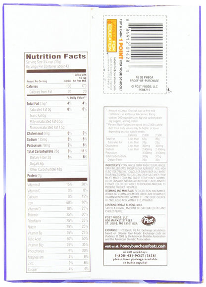 Post - Cereal Post Miel Manzana de Avena con Almendras 1.36kg