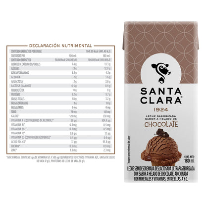Leche Santa Clara sabor Helado 250ml