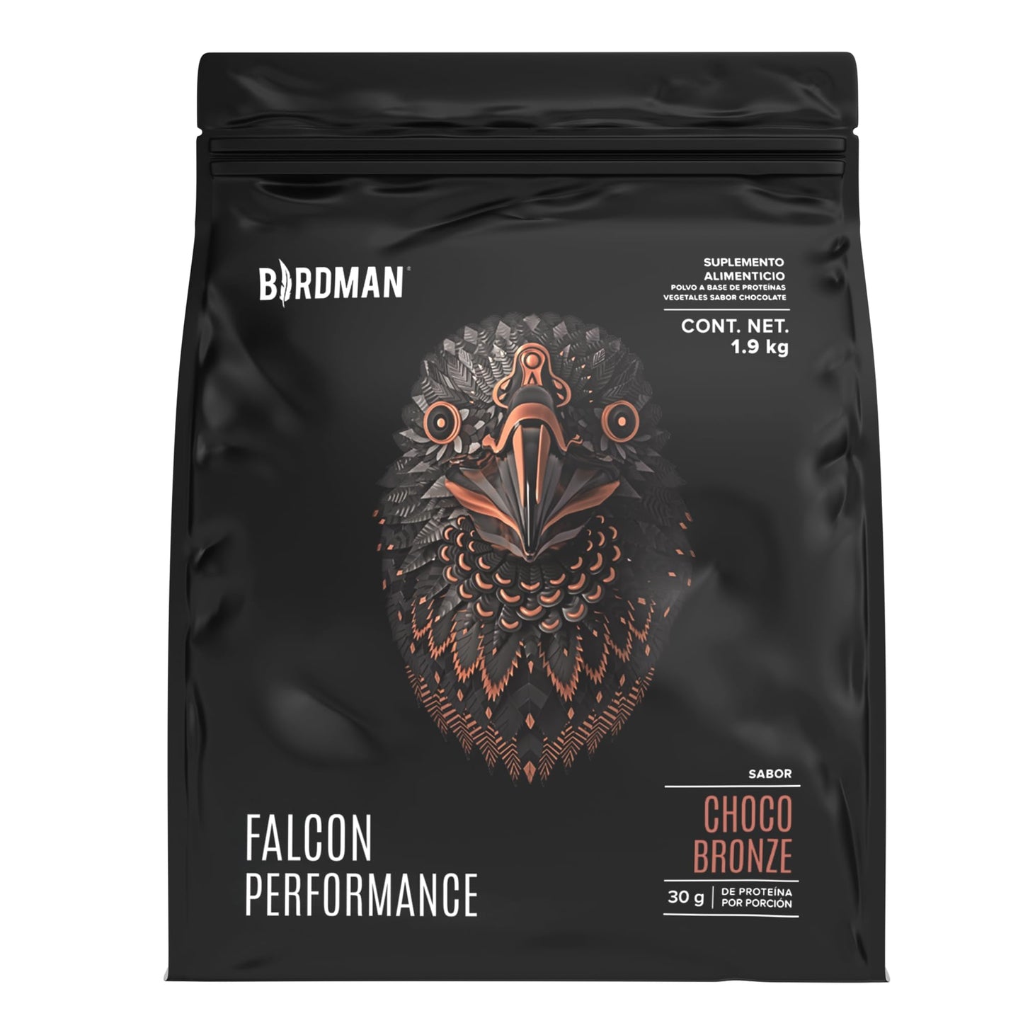 Birdman Falcon Performance Proteina Premium Alto Rendimiento En Polvo, 30gr proteina y 3gr Creatina por porción, Sin Inflamacion, Sin Acne