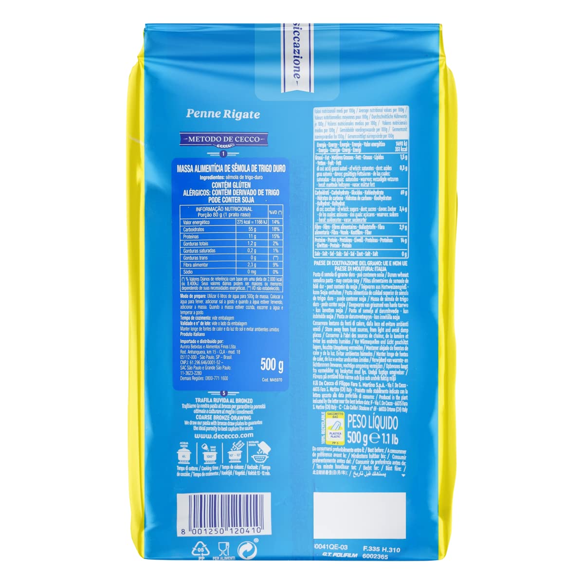 De Cecco Penne Rigate n.41 (500 g)