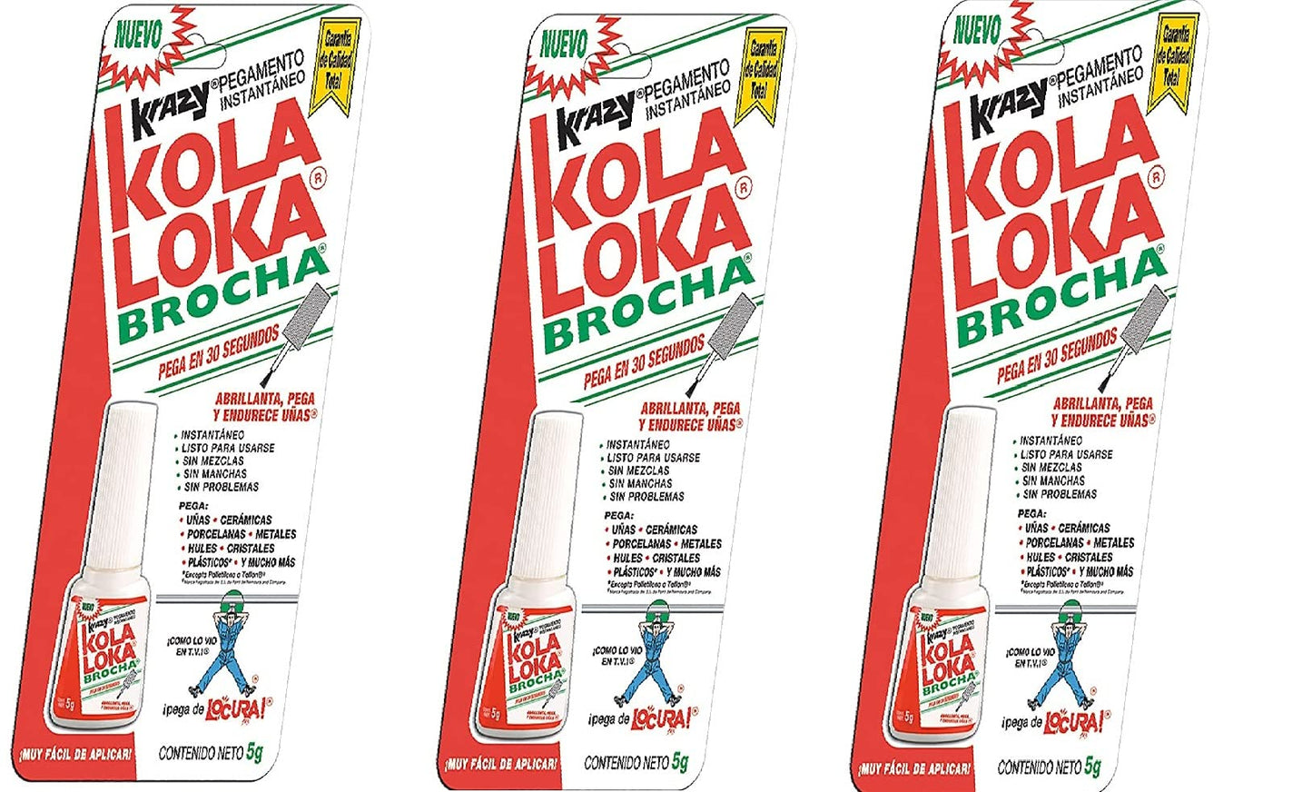 Kola Loka Pegamento Instant 5g Brocha Bltkrazy, Pack of 1 (3 - Pack of 1)