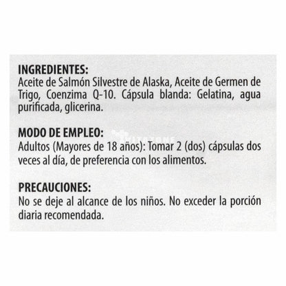 Solanum Omega 3 Solanum Pharma con Salmón de Alaska y Vitamina E 240 Cápsulas